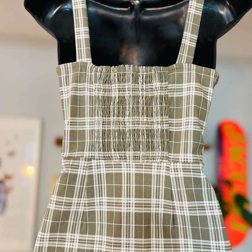 Defrost-NWT-Plaid Patterned Sleeveless Dress - Picture 6 of 8